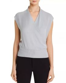 Theory Draped Silk Top Women - Bloomingdale s at Bloomingdales